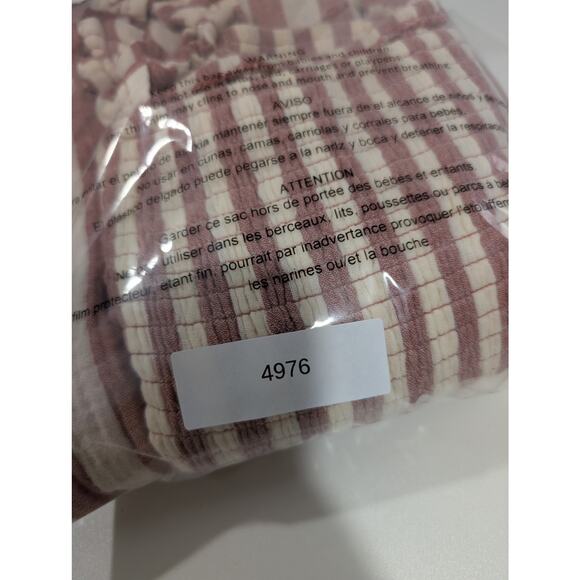 Marine Layer Dress Womens Large Red Stripe Cotton Gauze Maxi - Picture 12 of 12